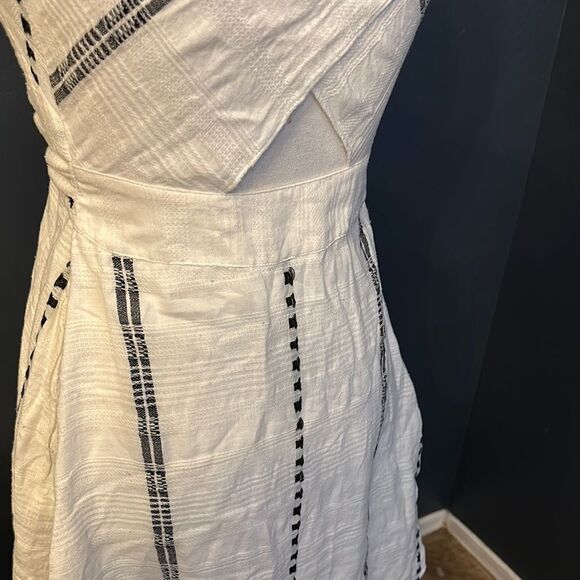 RACHEL Rachel Roy White Halter A-Line Shirt Dress - Picture 5 of 7